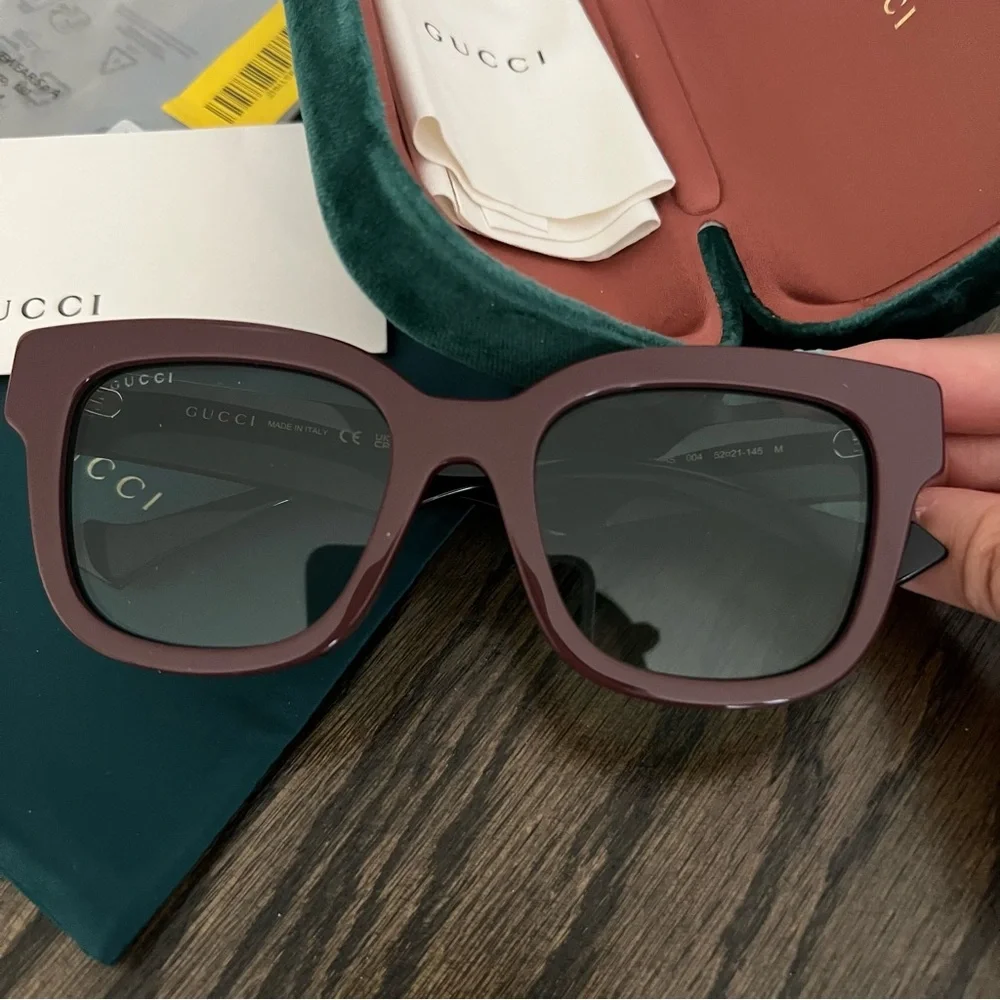 Gucci GG0998S Sunglasses - Brown/Black - Picture 8 of 9
